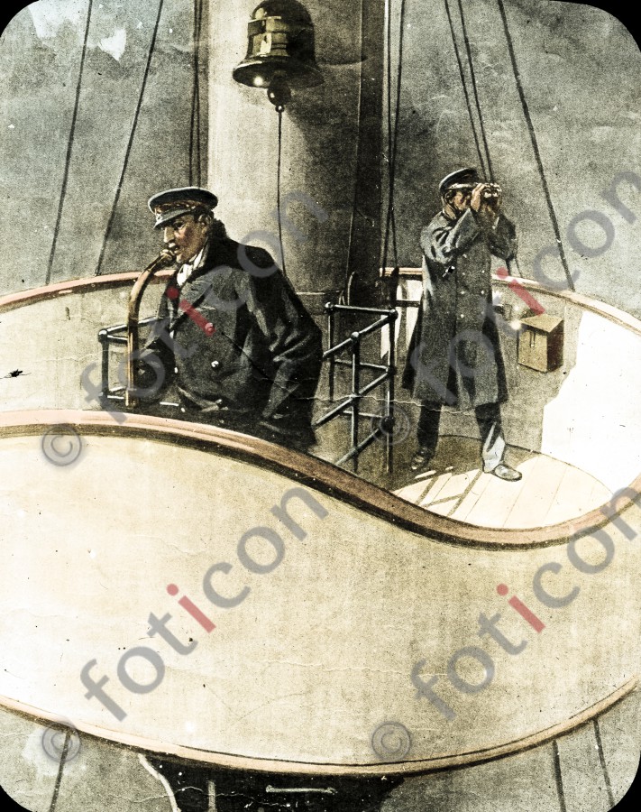 Im Schiffsausguck | In the ship lookout - Foto simon-titanic-196-043-fb.jpg | foticon.de - Bilddatenbank für Motive aus Geschichte und Kultur